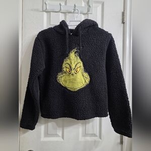 Kids Black Grinch Fleece Hoodie
